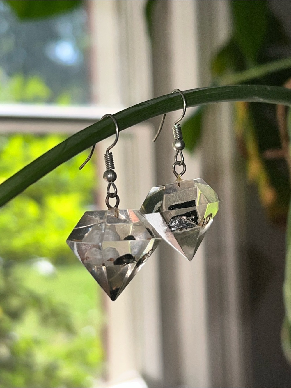 Crystal Diamond Drop Earrings